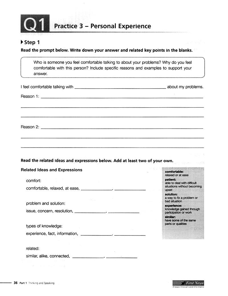 Developing Skills For The Toefl IBT - Speaking