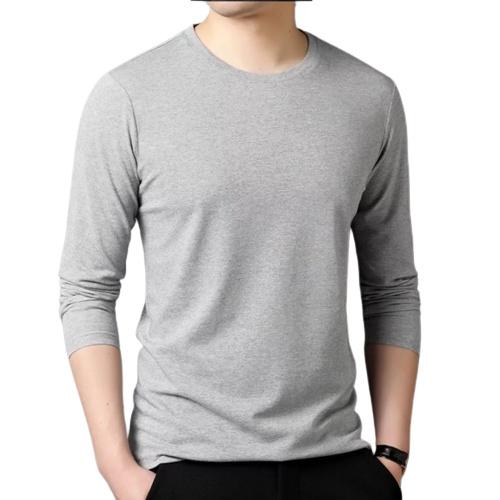 Áo thun nam dài tay cổ tròn mặc thu đông giữ nhiệt, áo thun dài tay chất cotton co giãn dáng slimfit