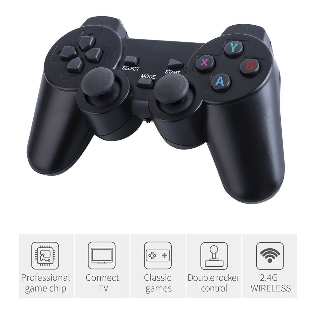 Máy chơi game điện tử 4 nút tay cầm không dây GAME STICK 4K ULTRA_HD Joystick 360 - 2 người chơi - kết nối TV 4K - Thẻ SD 32G +3000 games -Game console thiết bị game mượt - Tặng cáp chuyển HDMI