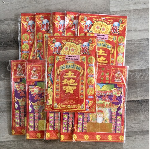 Bộ giấy cúng Thổ Địa Đất Đai