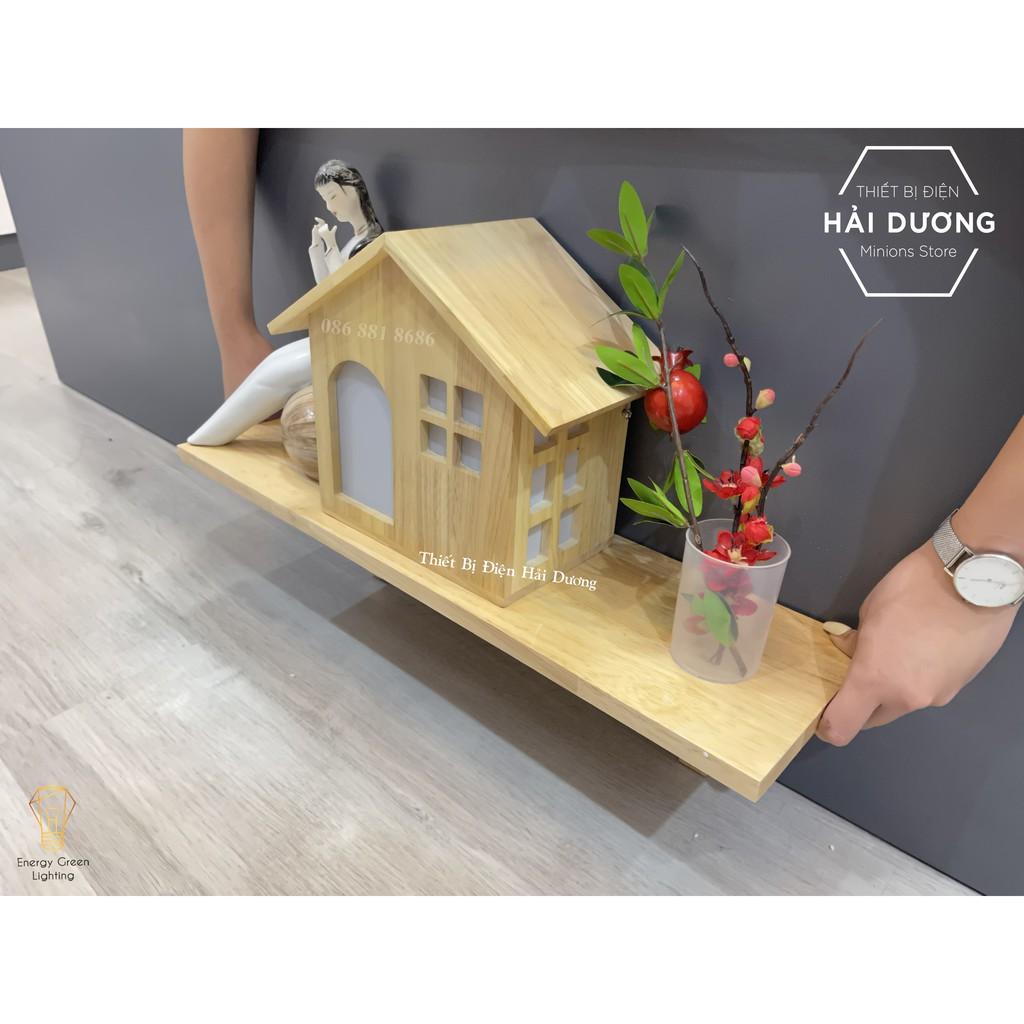 Đèn Tường Kệ Gỗ Hình Ngôi Nhà DT-B0042 Kiểu Dáng Hiện Đại - Trang Trí Căn Phòng - Energy Green Lighting - Có Video