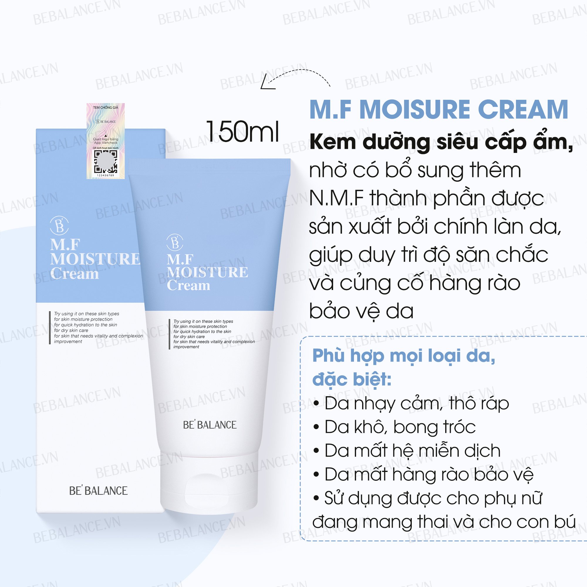 Kem dưỡng BEBALANCE MF Moisture Cream 150ml