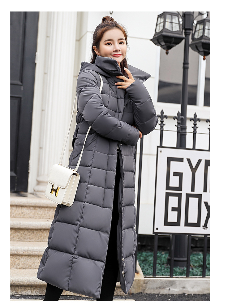 Áo khoác bông nữ dài tay mùa đông mới của châu Âu mã 902