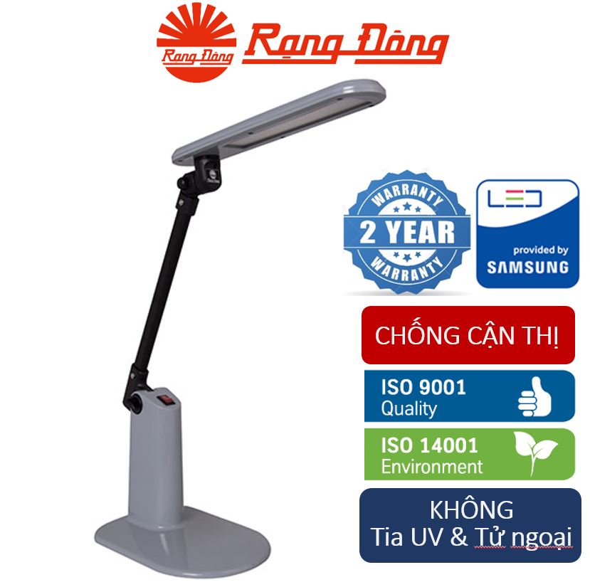 Đèn bàn (đèn học chống cận) LED Rạng Đông cao cấp 5W, góc chiếu rộng, siêu sáng RL-14.LED