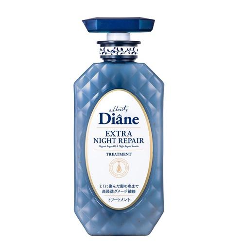Dầu Gội Xả Dưỡng Mềm Mượt tóc, Chống Rụng Moist Diane Extra Night Repair 450ml