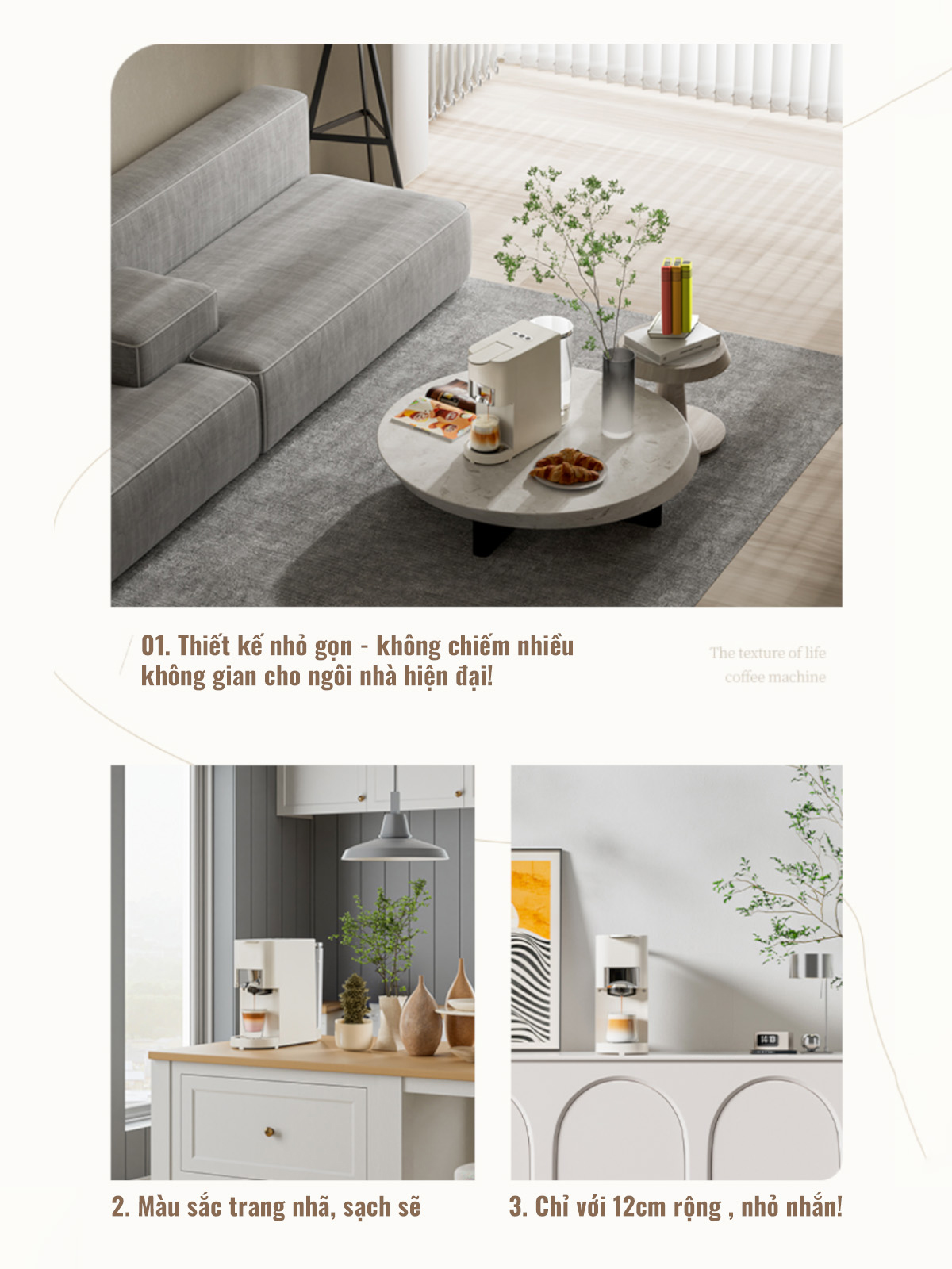 Combo máy pha cà phê CF04 và máy xay cà phê G68 siêu nhỏ gọn tại nhà, văn phòng, hàng chính hãng