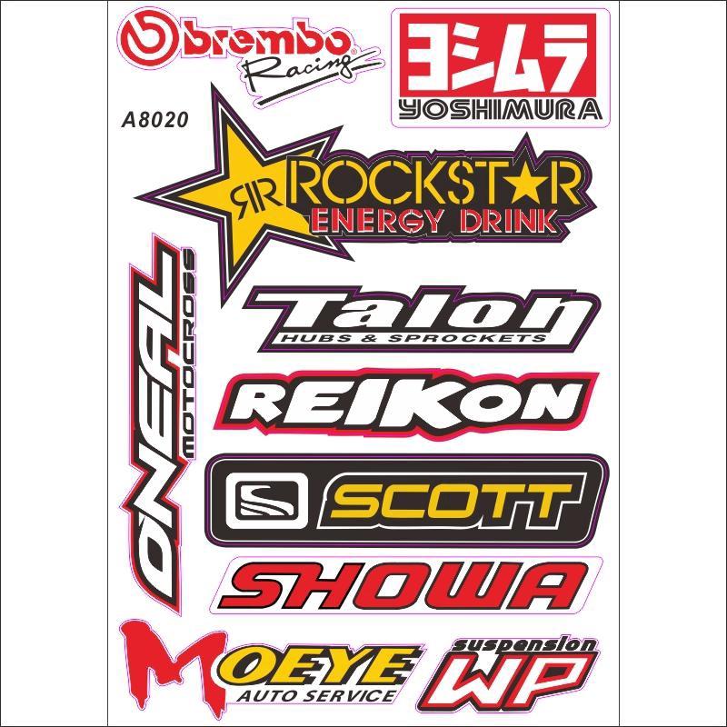 Miếng dán trang trí xe hơi hình Rockstar