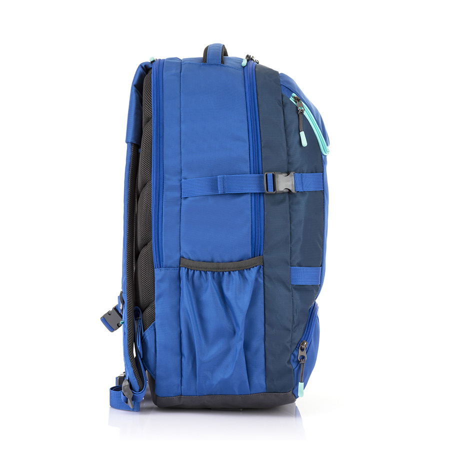 Balo Magna 02 AMERICAN TOURISTER - MỸ : Dây đeo vai trợ lực, công nghệ Tractum Suspension Bao gồm áo trùm bảo vệ balo chống nước, chống bụi Đệm lưng thoải mái, thoáng mát Ngăn chứa bình nước ở bên hông