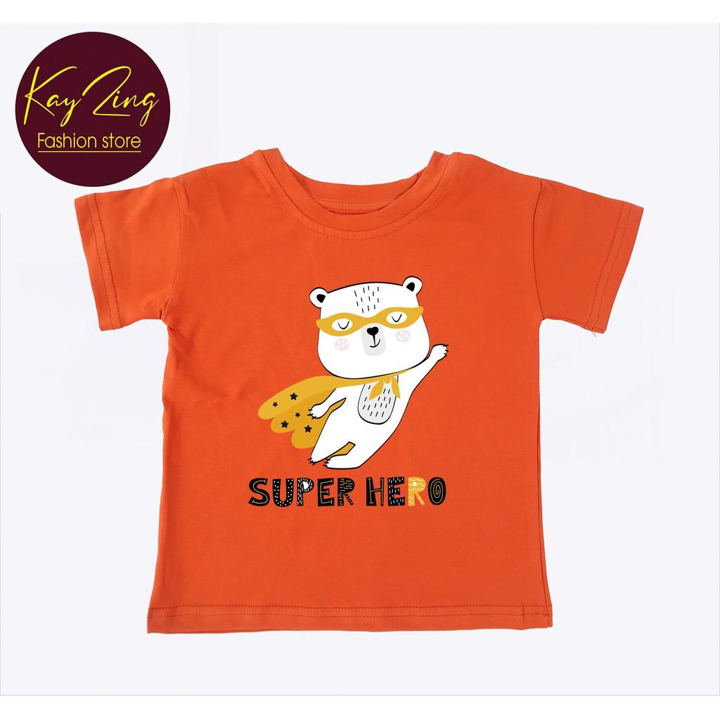 Áo Phông - Áo thun Bé Trai KAYZING Cotton 100% 4Chiều Thoáng Mát 1T-8T: Mã 002