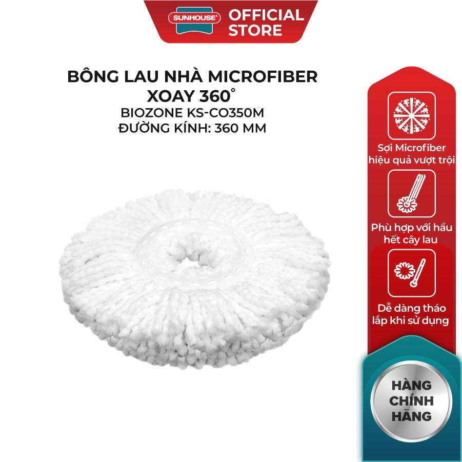 Bông Lau Nhà Microfiber Xoay 360 Độ SUNHOUSE KS-CO350M Đường Kính 360 mm