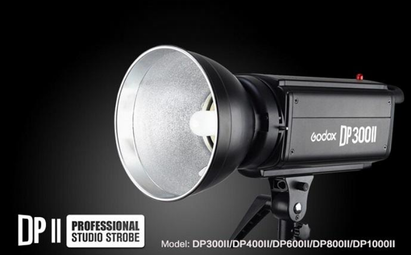 Bộ 3 đèn flash chụp ảnh Godox DP300II Hàng Chính Hãng