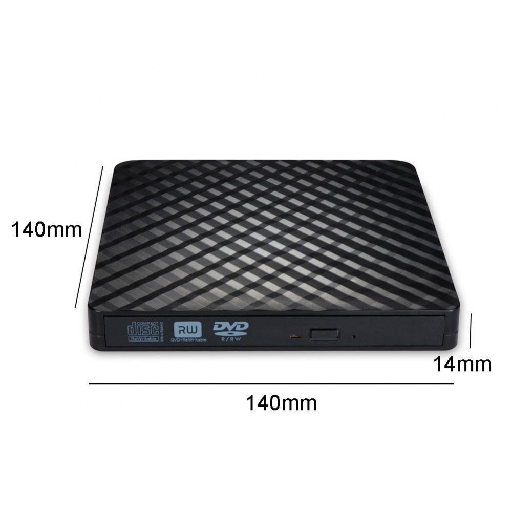 New External USB 3.0 DVD-RW CD Writer Burner Reader Player For PC