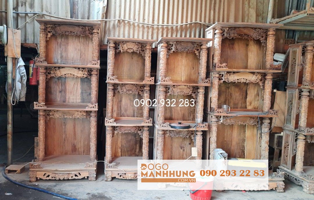 Bàn thờ ông địa 3 tầng 60 x 1m97