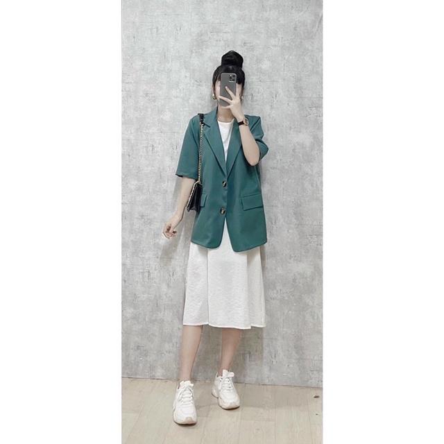 Blazer Tay Lỡ 5 Màu Như Hình(Xả Kho Kèm Ảnh Thật 100%)