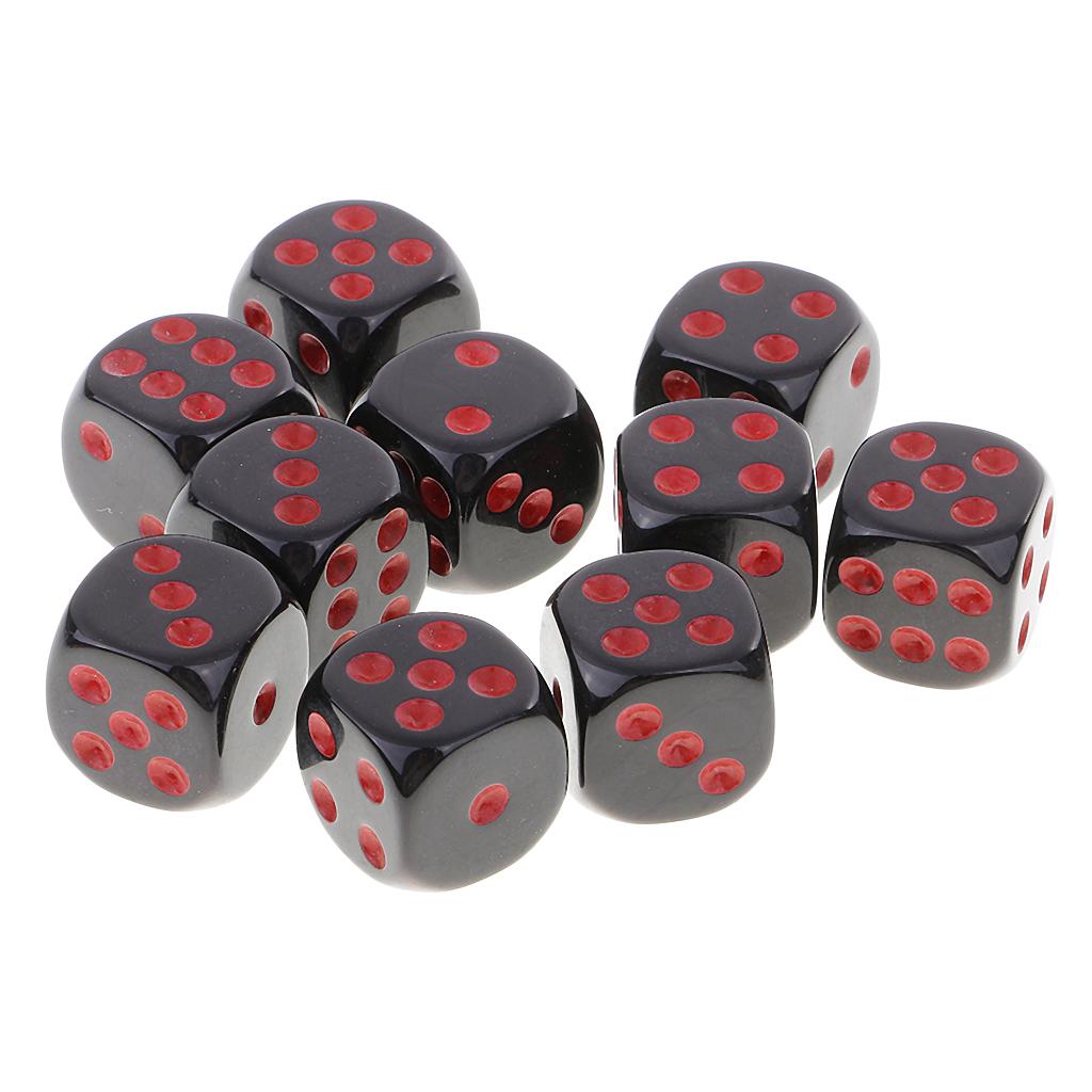 10 Miếng D6 Dice Set Cho Dungeon Và Dragons RPG Board Game