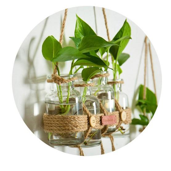 BỘ CHAI THỦY TINH TREO TƯỜNG