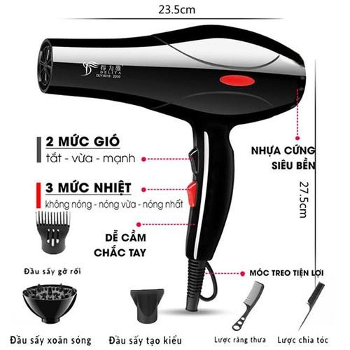 Máy Sấy Loại Lớn - Mua Ngay Máy Sấy Tóc Delya2 Chiều Cao Cấp Chế Độ Sấy 2 Chiều Tốc Độ Gió Tự Điều Chỉnh.