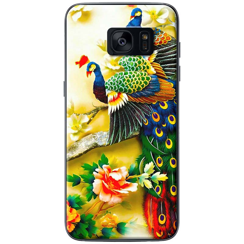 Ốp lưng dành cho Samsung Galaxy S7 mẫu Chim công