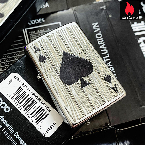 Bật Lửa Zippo 49248 – Zippo Ace Of Spades Street Chrome