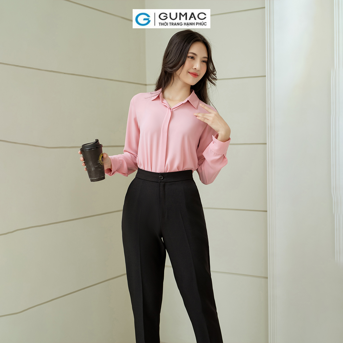 Quần tây nữ ống đứng GUMAC QD08055