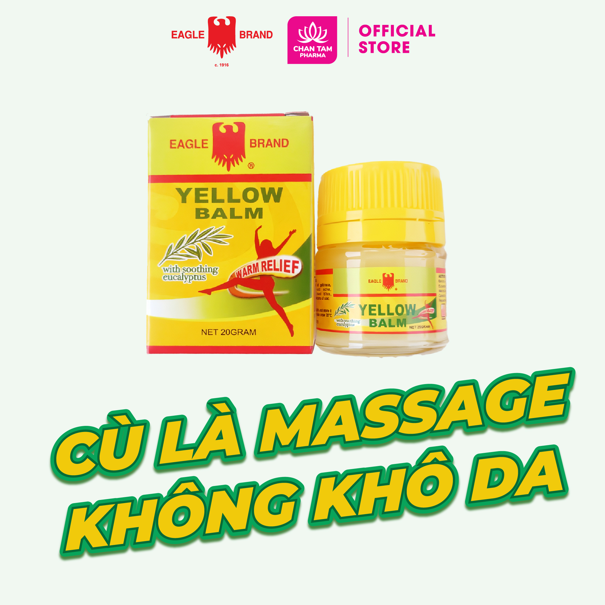 Dầu Cù Là Vàng Yellow Balm 20g