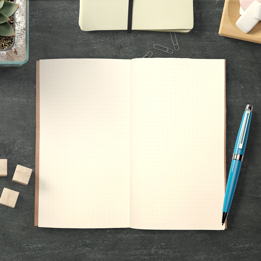Sổ tay planner "Lõi sổ Chấm Bi " bìa cứng 21x11 ghi chép - planner - kế hoạch - nhật ký - vẽ