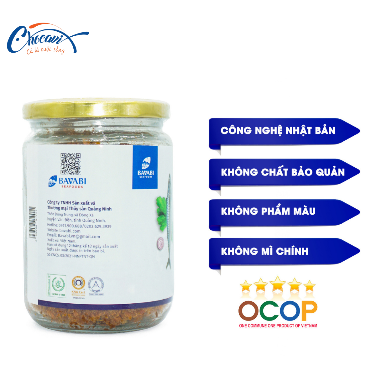 Ruốc Cá Thu BAVABI Đặc Sản Vân Đồn Quảng Ninh Giàu Dinh Dưỡng 150g
