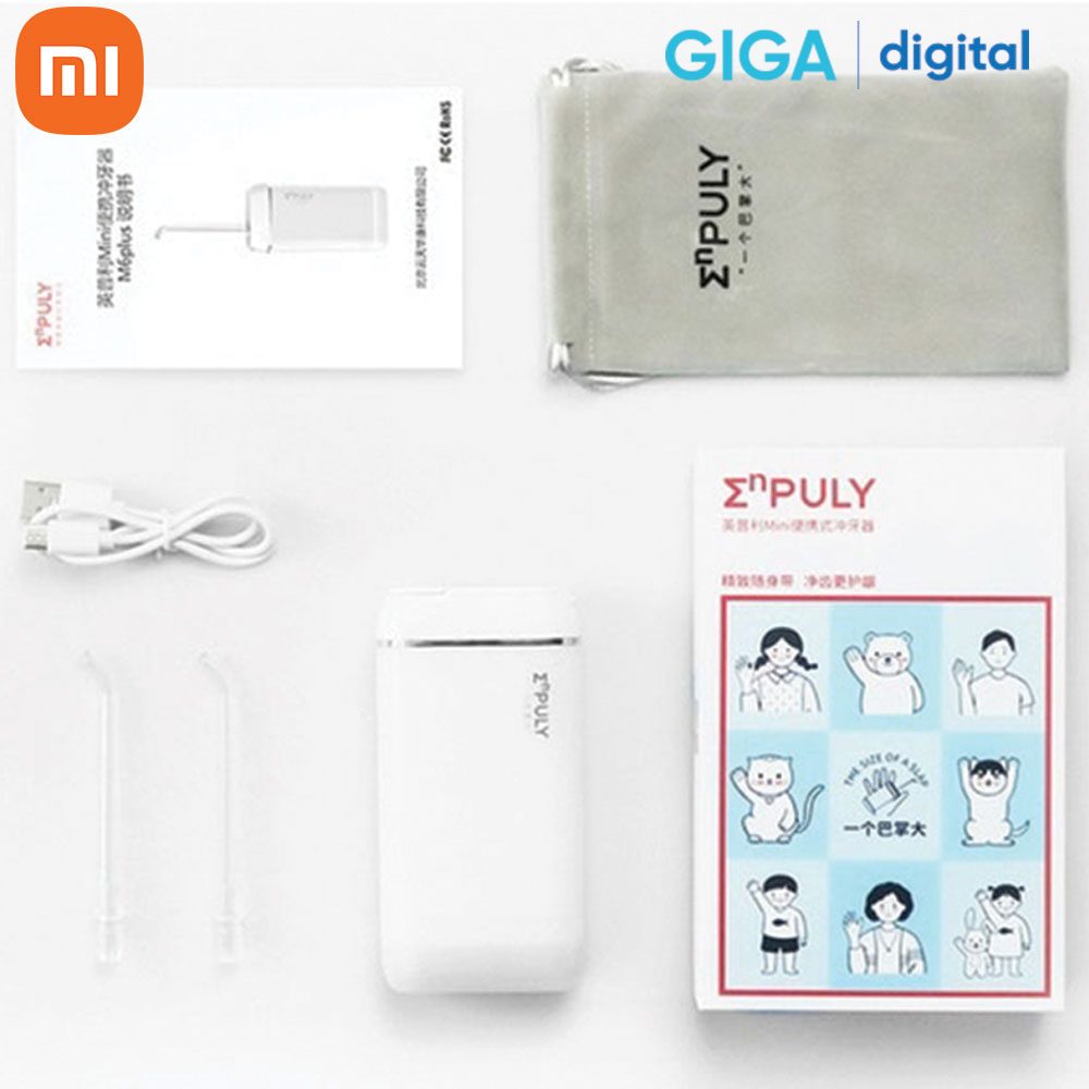 Máy tăm nước Xiaomi ENPULY Mini M6 Plus kháng nước IPX8 thuận tiện - Hàng Chính Hãng