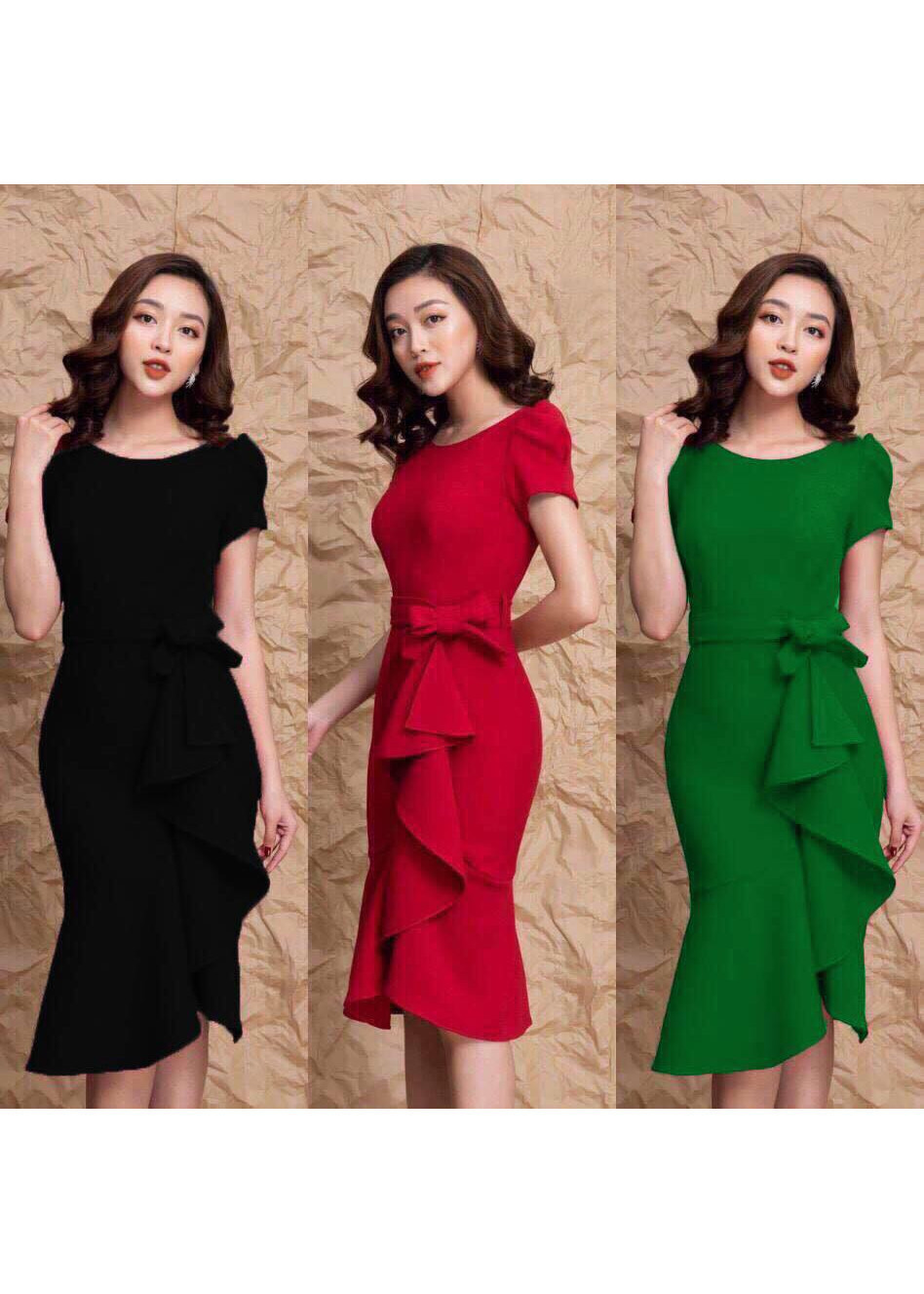 Đầm body bèo nơ sang trọng
