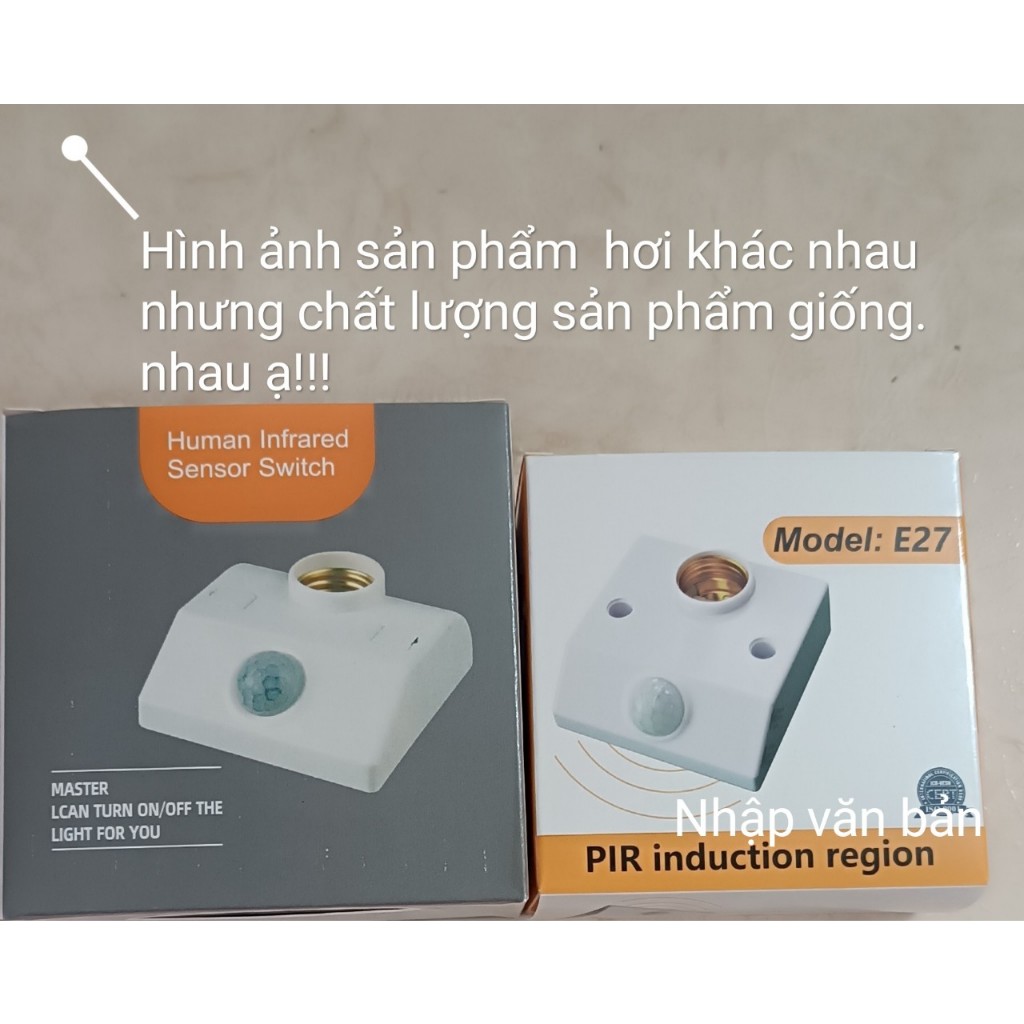 Đui Đèn Cảm Ứng Cơ Thể Con Người- Chất Liệu PC Cao Cấp, Đuôi Đèn Cảm Biến Hồng Ngoại,Thích Hợp Với Mọi Loại Đèn Đuôi E27