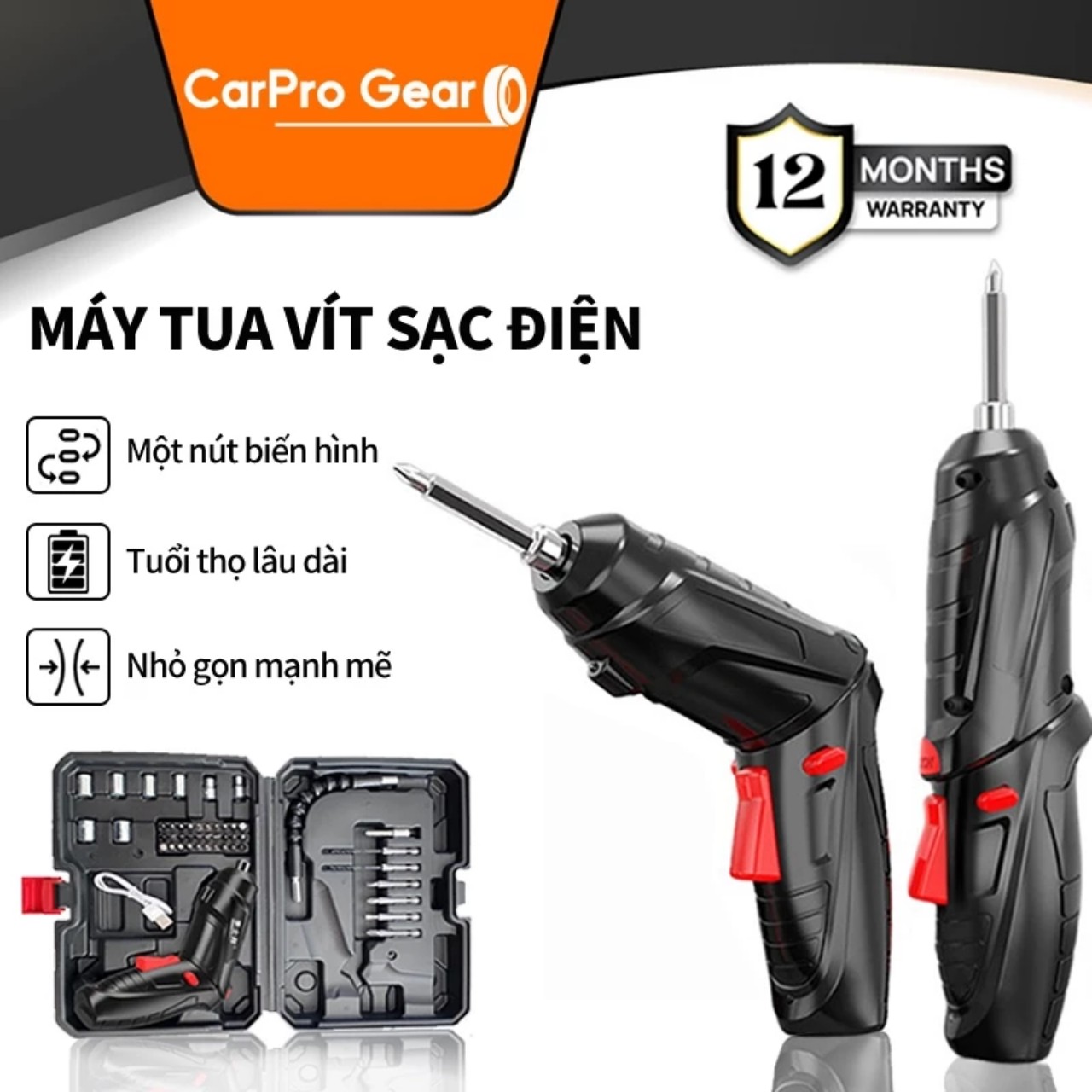 Máy Bắn Vít Chạy Pin Cao Cấp - 47 Chi Tiết Đa Năng, Loại Tốt