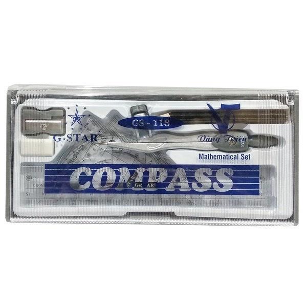 Bộ Compass 7 Món Cao Cấp Gstar U118 ( Compass Bút Chì )