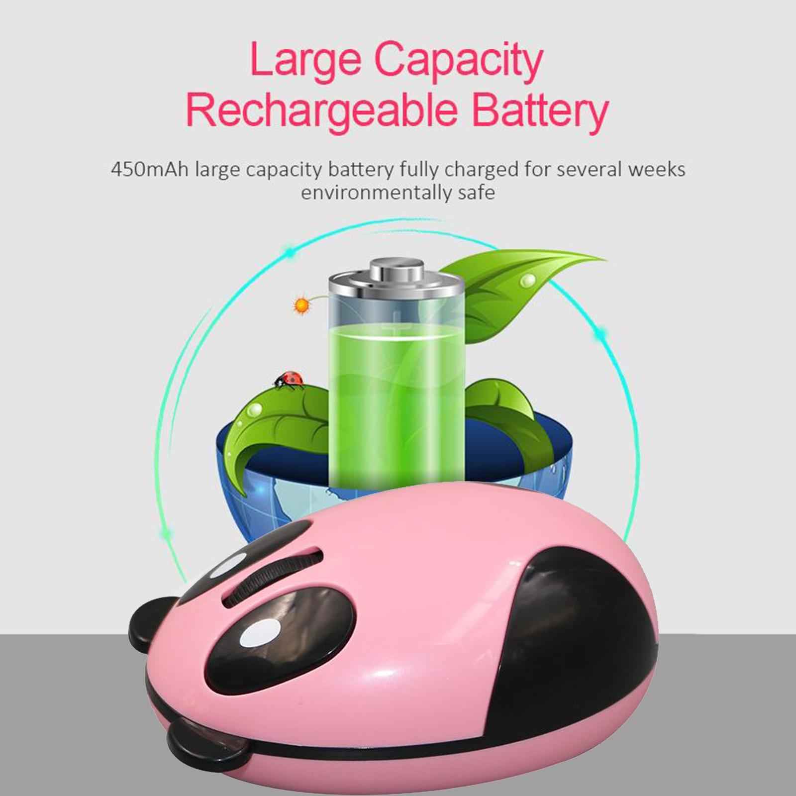 Bluetooth mouse rechargeable pc gaming mice Pink