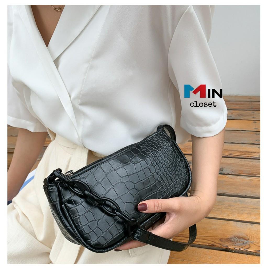 Túi đeo chéo nữ Túi xách nữ - Phối xích cao cấp TD06