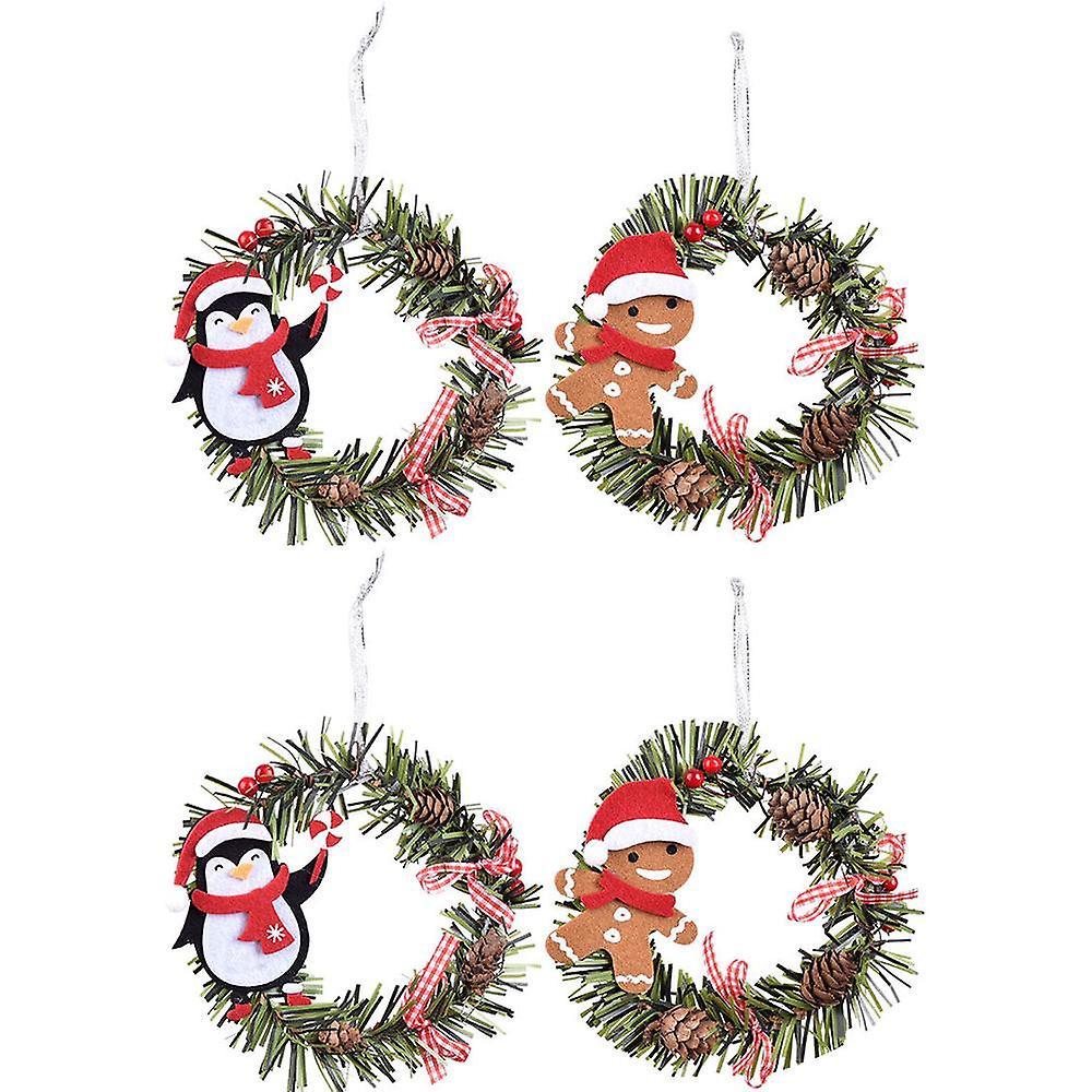 4PCS Trang trí Giáng sinh Trang trí Đồ trang trí đồ trang trí nghệ thuật ngày lễ