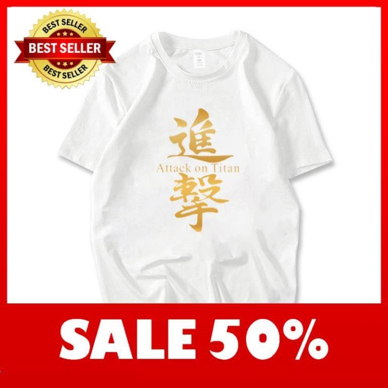 (SALE HOT) Áo Thun Tay Ngắn In Hình Anime Attack On Titan