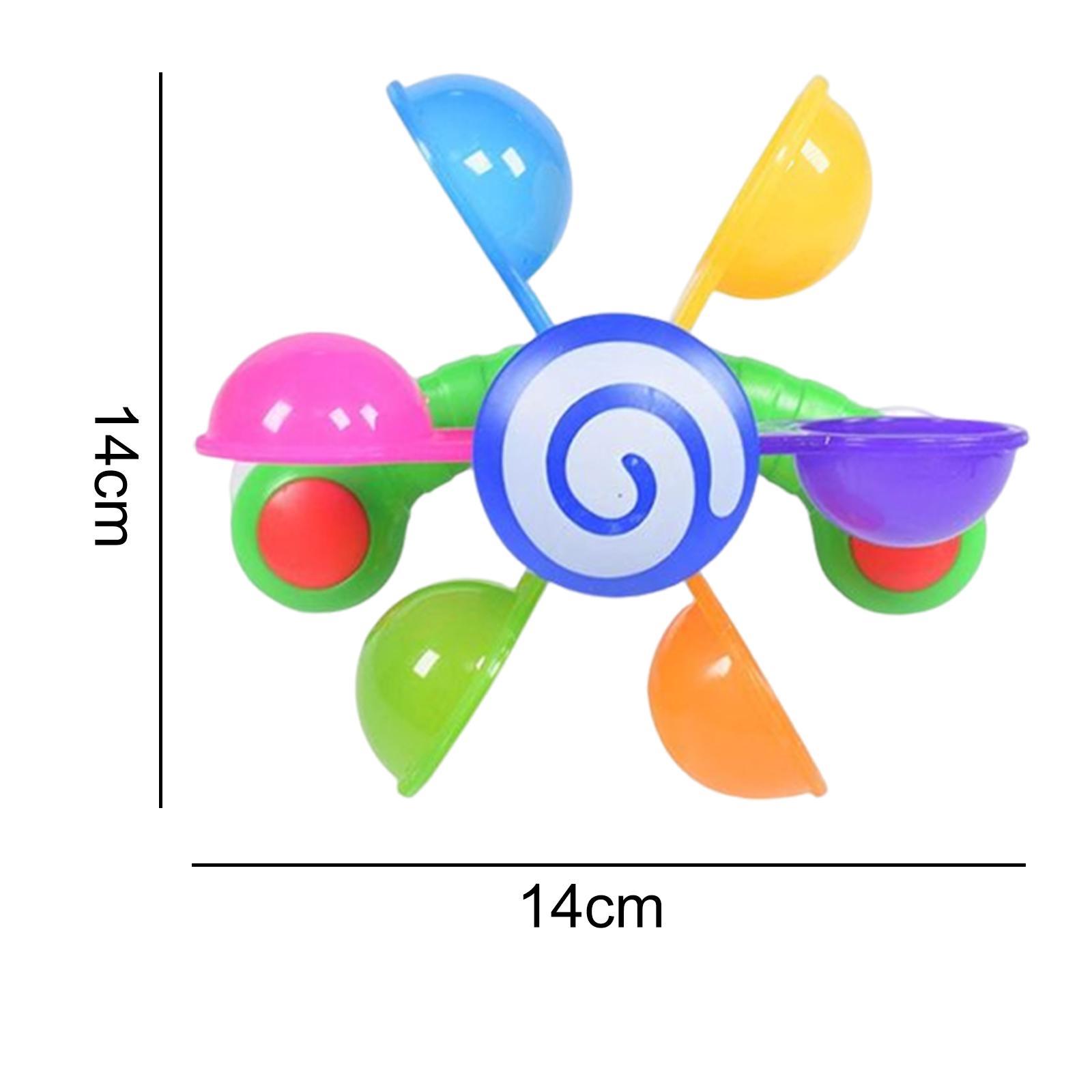 Baby Shower Windmill Toy Whirling Waterfall Rotating Windmill Colorful Waterwheel Bath Time Fun Toys for Baby Preschool Boys Girls