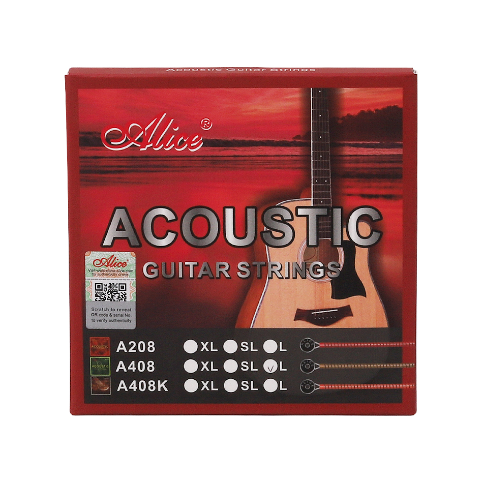 Bộ 6 Dây Đàn Guitar Acoustic Alice A208 ( Kèm 3 Pick Alice AP-100Q )