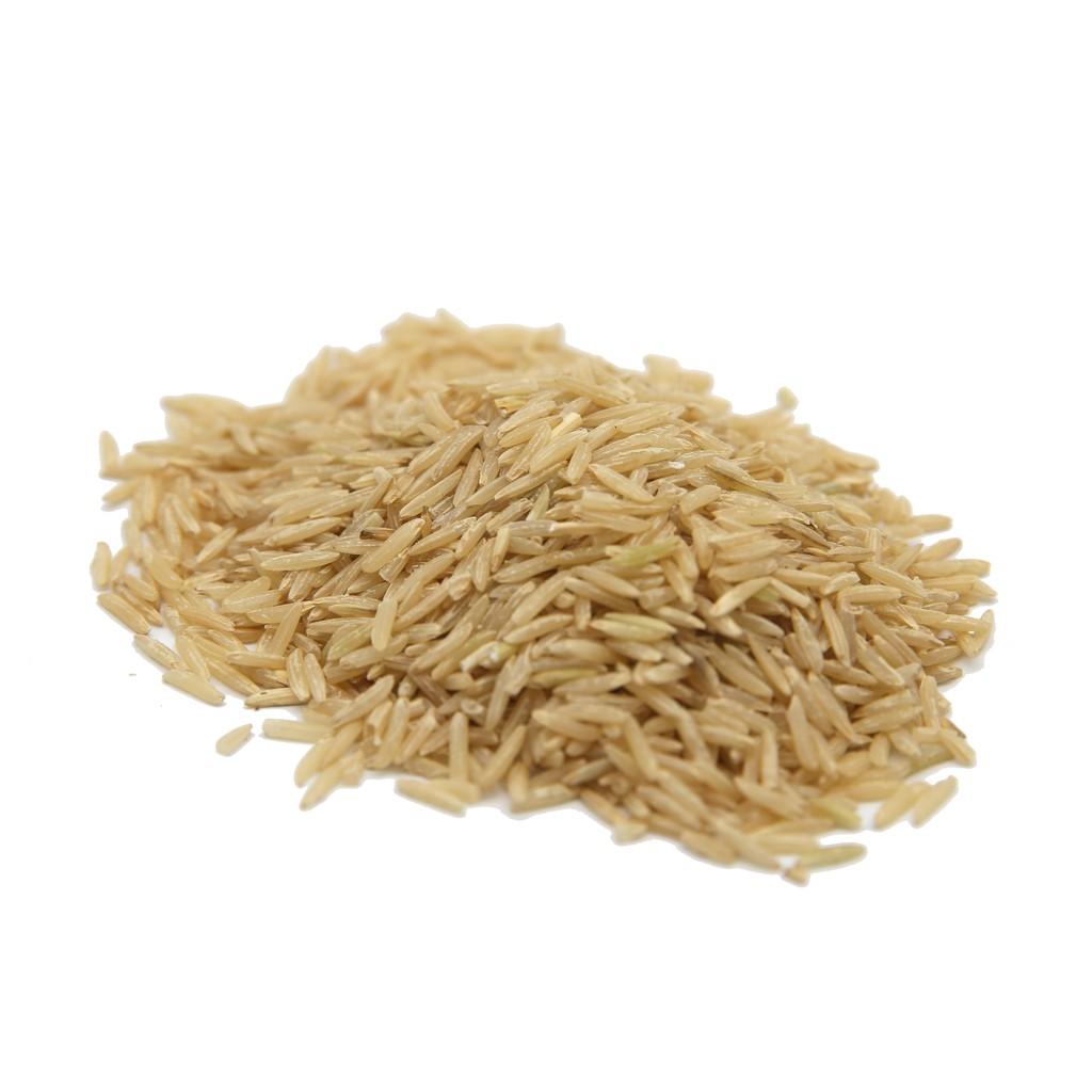 Gạo lứt trắng hữu cơ/ ECOBA Kim Mễ 1kg - Combo 3 hộp (tổng 3kg)