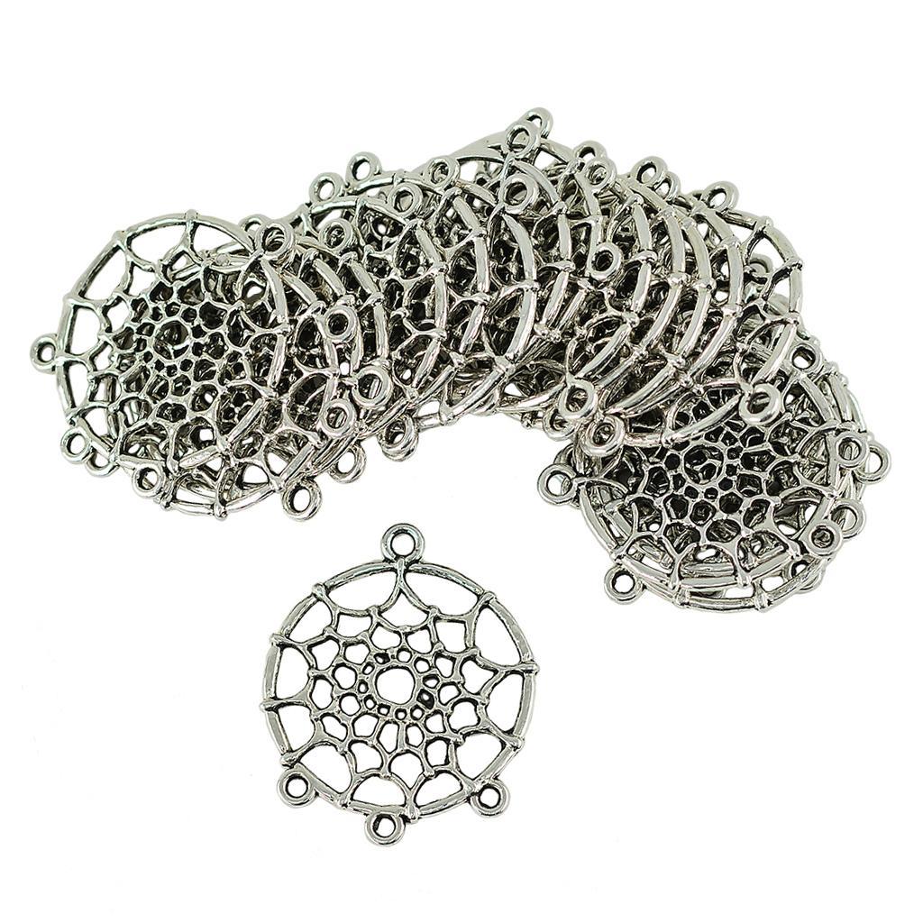 40 Pieces Dream Catcher Pendants Earring Necklace Jewelry Making Findings