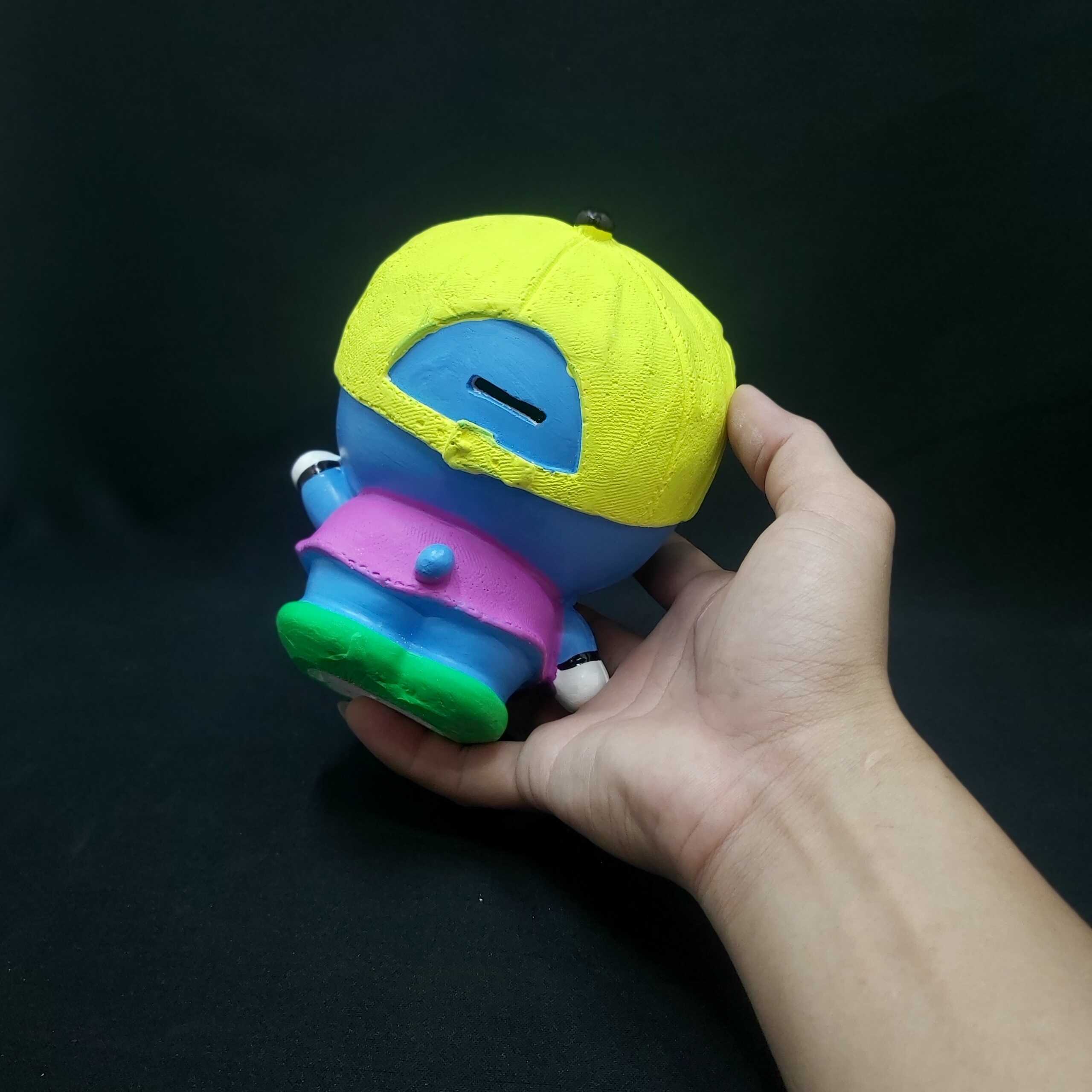 Ống heo tiết kiệm tiền nhỏ mẫu DORAEMON Đội Nón cực HOT – heo đất làm quà tặng sinh nhật được trẻ em yêu thích
