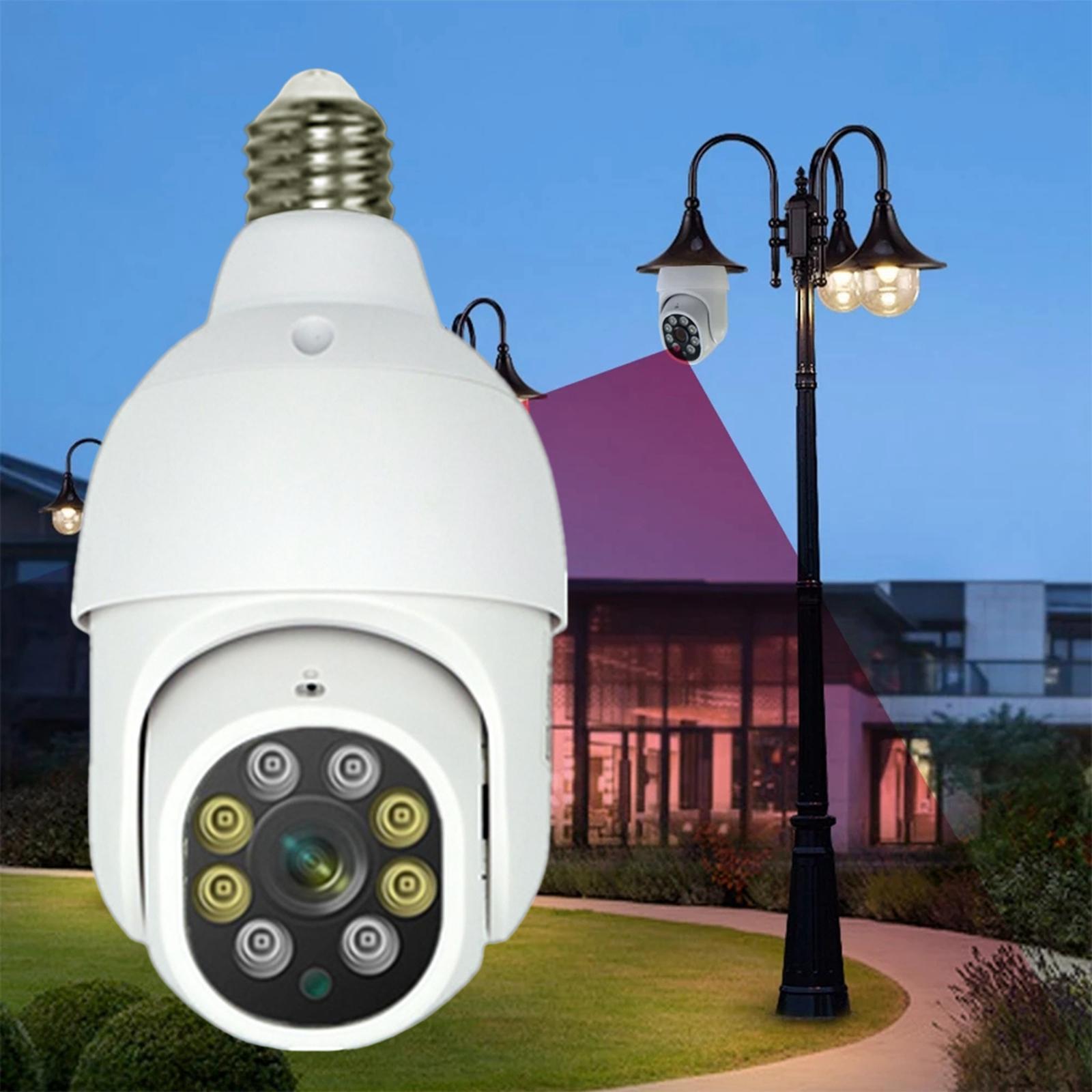 Bulb Shape 2MP E27 WiFi Wireless Camera IP cam for Tuya
