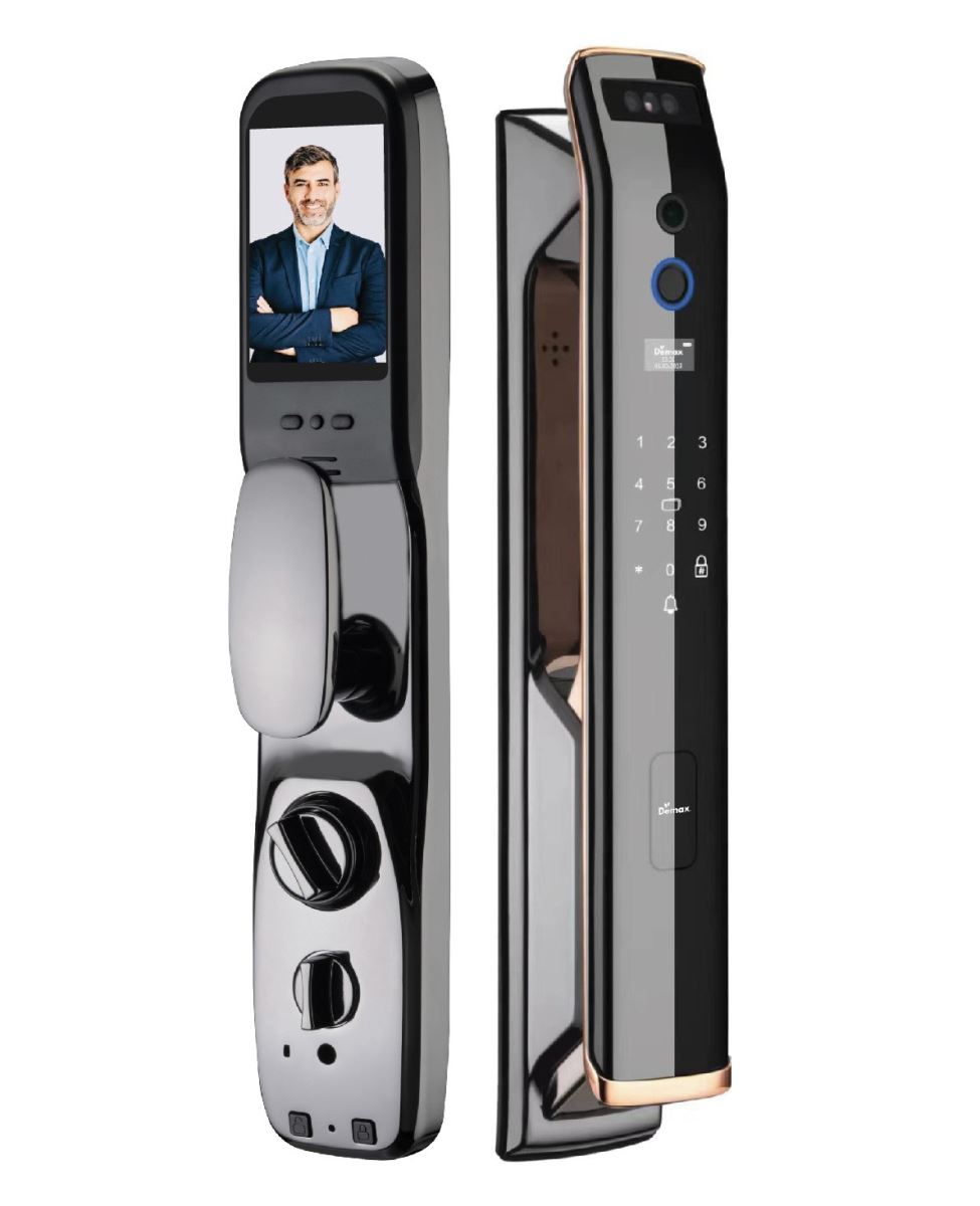 Khóa cửa Vân tay Demax SL999 LG FaceID App Mobile - Hàng chính hãng