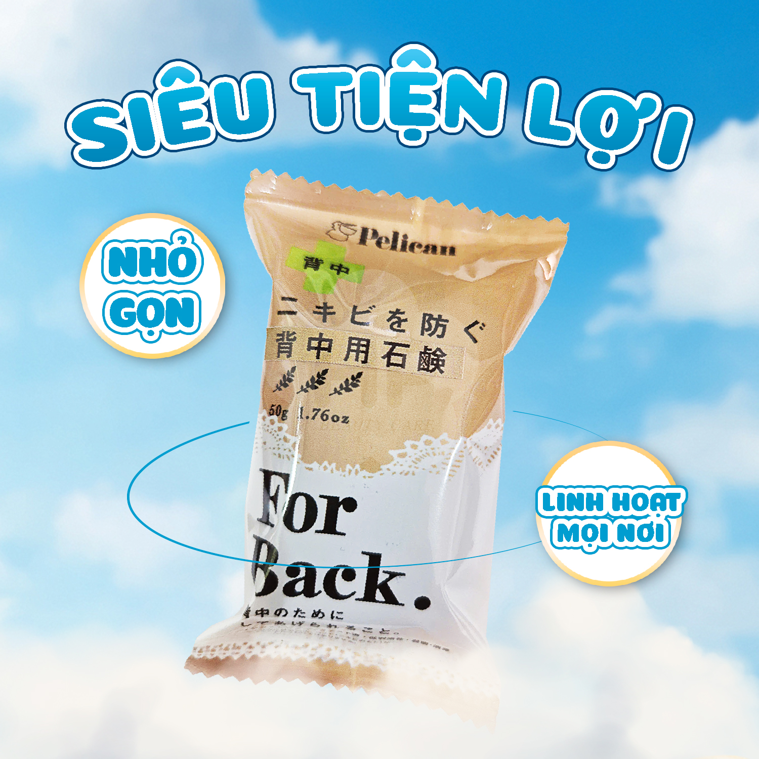 Pelican Phiên Bản Mini Xà Phòng Làm Sạch Cơ Thể 35g (3 loại)