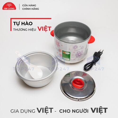 Nồi Cơm Điện Kim Cương 0.6 Lít Nắp Rời - Hàng Chính Hãng