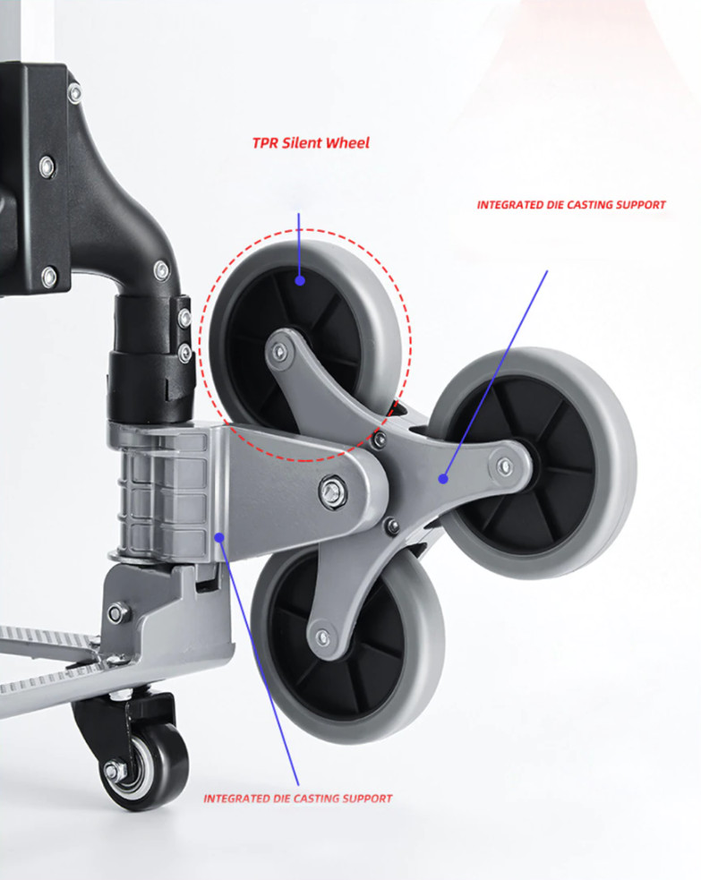 Xe kéo 3 Bánh xếp thép chịu lực tải 150kg