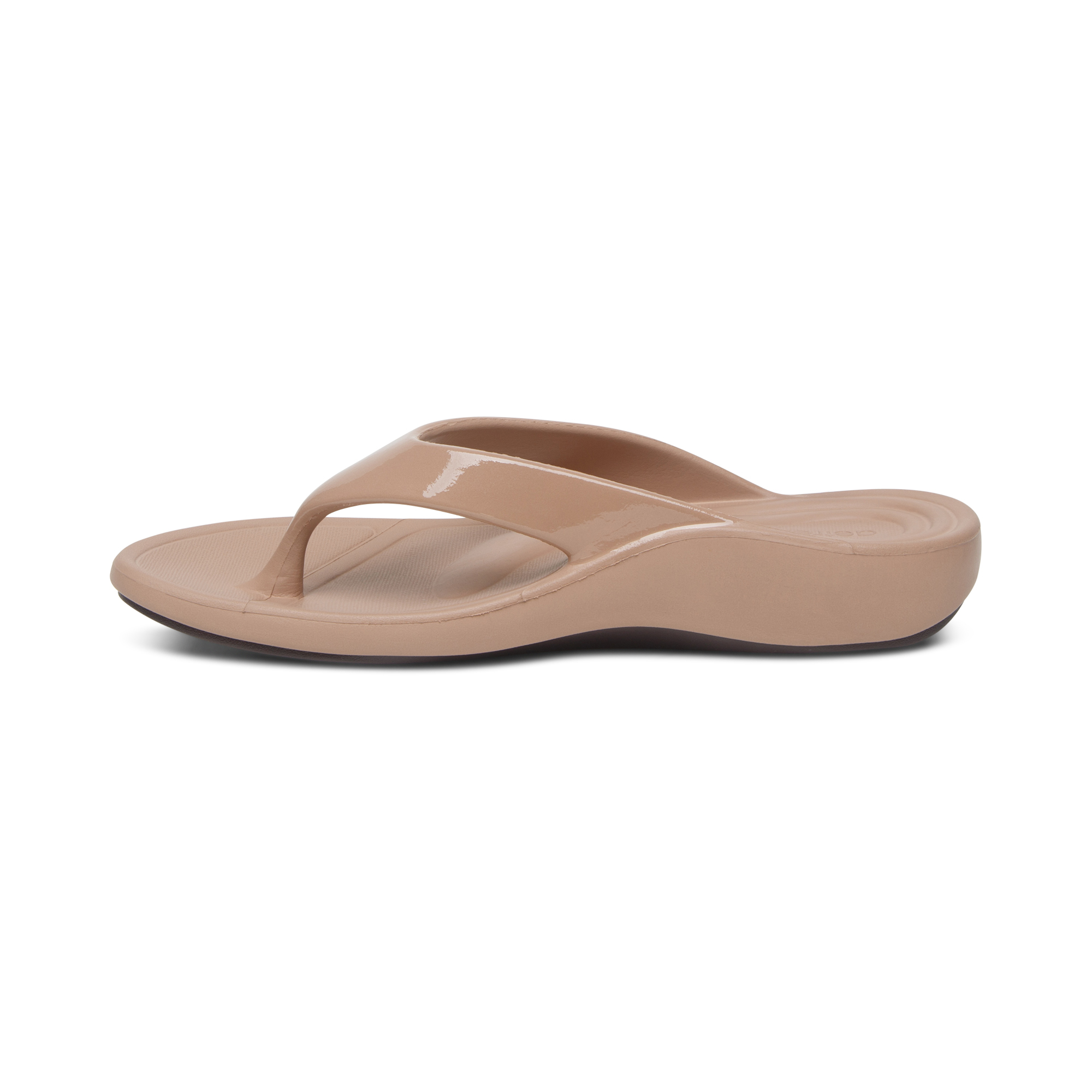 Dép xỏ ngón sức khỏe nữ Aetrex Maui Mocha - nâng vòm giảm đau gót , lòng bàn chân