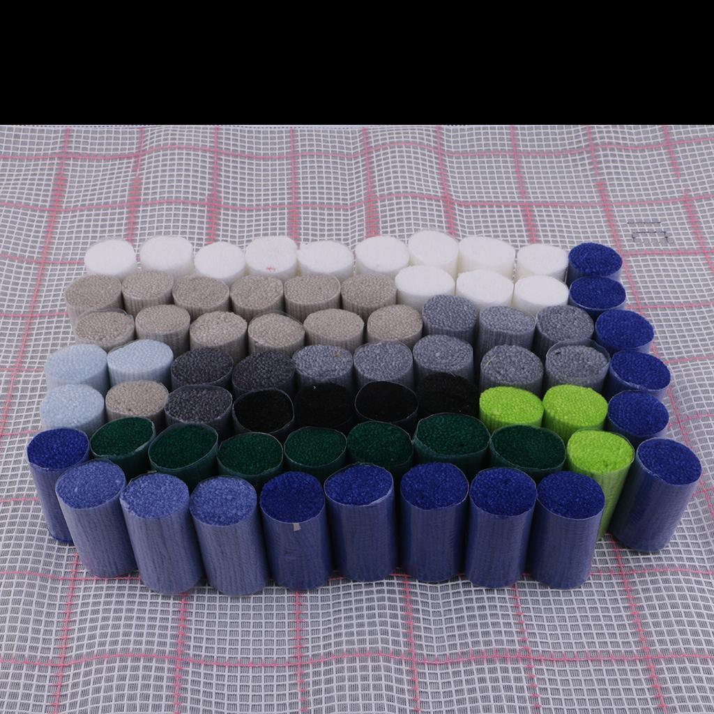 DIY Latch Hook Kit Embroidery Needlework Supplies for Tapestry Carpet Rug Pillow Mat Cushion 75x57cm