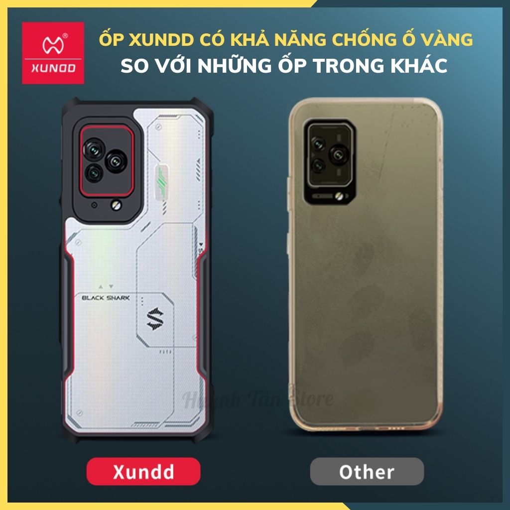 Ốp lưng chống sốc XUNDD cho black shark 5 pro bảo vệ camera - hàng nhập khẩu