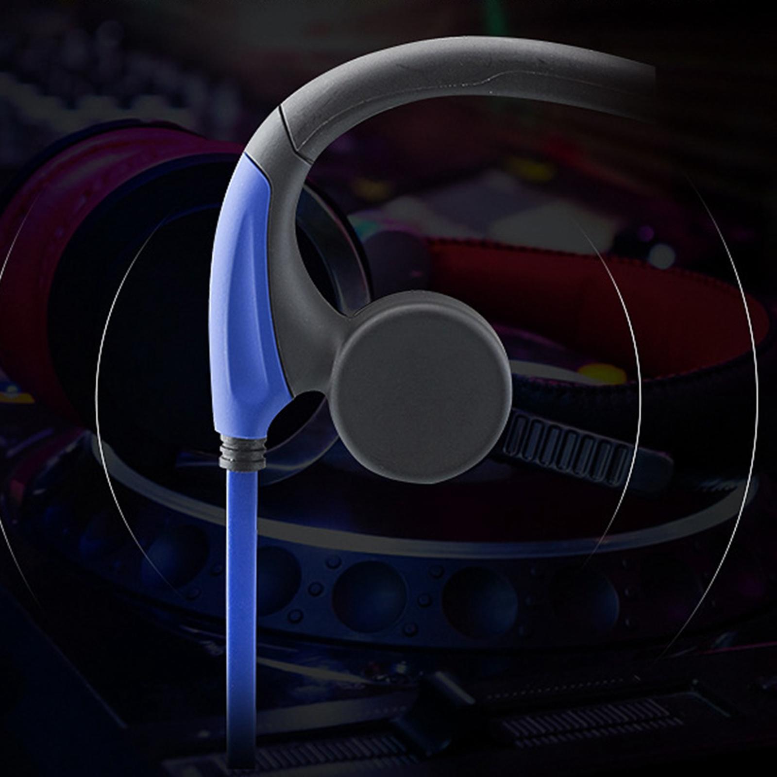 Bone Conduction Wired Headset Voice Control with Mic Neckband Headset Headphones Earphone for Running Sports Mobile Phones Game Music